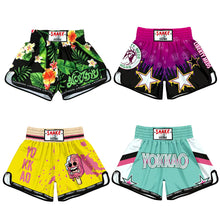 Load image into Gallery viewer, Breathable loose Printing Muay Thai Pants Kickboxing Fight Grappling Short MMA Boxing Shorts Clothing Sanda Fight Grappling
