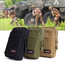 Load image into Gallery viewer, Outdoor Nylon Tactical Bag Molle Military Waist Fanny Pack Men Camping Hunting Tactical Waist Bag EDC Gear Purses With Carabiner
