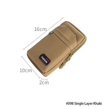 Load image into Gallery viewer, Outdoor Nylon Tactical Bag Molle Military Waist Fanny Pack Men Camping Hunting Tactical Waist Bag EDC Gear Purses With Carabiner
