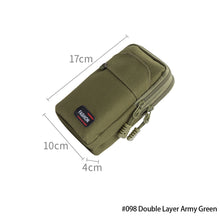 Load image into Gallery viewer, Outdoor Nylon Tactical Bag Molle Military Waist Fanny Pack Men Camping Hunting Tactical Waist Bag EDC Gear Purses With Carabiner
