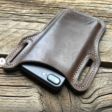 Load image into Gallery viewer, Men Travel Camping Bags Phone Case Holster Cellphone Loop Holster Belt Waist Bag Props Leather Purse Phone Wallet Running Pouch
