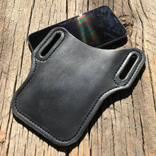 Load image into Gallery viewer, Men Travel Camping Bags Phone Case Holster Cellphone Loop Holster Belt Waist Bag Props Leather Purse Phone Wallet Running Pouch
