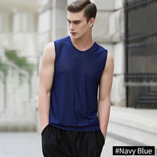 Load image into Gallery viewer, Summer Men's Tank Top Sleeveless Vest Breathable Quick Dry Sweat Cycling Active Tops Fitness Gym Male Shirts
