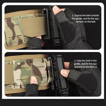 Load image into Gallery viewer, Military Tactical Padded Belt Airsoft CS Combat Molle Airsoft Belts Duty Paintball Waist Belt War Game Hunting Accessories
