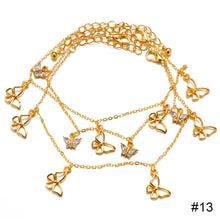 Load image into Gallery viewer, Personalized Retro Thick Chain Bracelet Anklet Set Alloy Multilayer Bracelet Anklet Jewelry Accessories for Women

