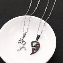 Load image into Gallery viewer, Fashion Simple Key Stitching Pendant Couple Necklace Niche Design Love Necklace Jewelry Accessories for Couple
