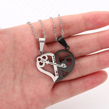 Load image into Gallery viewer, Fashion Simple Key Stitching Pendant Couple Necklace Niche Design Love Necklace Jewelry Accessories for Couple
