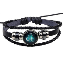 Load image into Gallery viewer, Twelve Luminous Constellation Bracelet Alloy Multilayer Braided Punk Bracelet Jewelry Accessories for Women Men
