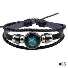 Load image into Gallery viewer, Twelve Luminous Constellation Bracelet Alloy Multilayer Braided Punk Bracelet Jewelry Accessories for Women Men
