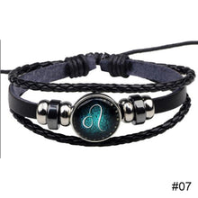 Load image into Gallery viewer, Twelve Luminous Constellation Bracelet Alloy Multilayer Braided Punk Bracelet Jewelry Accessories for Women Men
