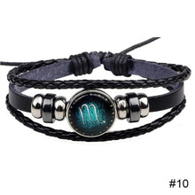 Load image into Gallery viewer, Twelve Luminous Constellation Bracelet Alloy Multilayer Braided Punk Bracelet Jewelry Accessories for Women Men
