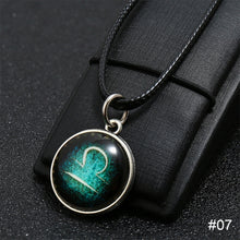 Load image into Gallery viewer, Luminous 12 Constellation Necklace Fashion Simple Long Necklace Constellation Pendant Necklace Jewelry Accessories Gift
