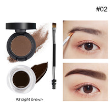 Load image into Gallery viewer, Eyebrow Cream Eyebrow Powder 2 in 1 Easy-color Waterproof Sweat-proof Eyebrow Balm Long-lasting Eyebrow Cream Cosmetics
