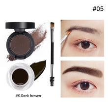Load image into Gallery viewer, Eyebrow Cream Eyebrow Powder 2 in 1 Easy-color Waterproof Sweat-proof Eyebrow Balm Long-lasting Eyebrow Cream Cosmetics
