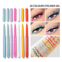 Load image into Gallery viewer, 20 Colors Eyeliner Pearlescent Matte Waterproof Non-smudge Rotatable Eyeliner Colorful Eyeliner Cosmetic
