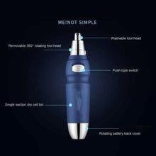 Load image into Gallery viewer, Electric Nose Hair Trimmer Portable Nose Hair Shaver Waterproof Trimmer Facial Cleansing Care Tool for Men
