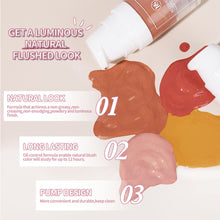 Load image into Gallery viewer, Liquid Blush Waterproof Sweatproof Blush Moisturizing Natural Blush Liquid Long-lasting Face Natural Makeup
