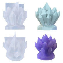 Load image into Gallery viewer, Iceberg Shape Crystal Cluster Candle Silicone Mold For Candle Making Ice Soap Resin Mould Craft Making Demold Nonstick Home Decoration
