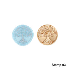 Load image into Gallery viewer, Crown Rose Tree Pattern Wax Seal Stamps With Wooden Handle Dedicated Metal Head Retro Wedding Invitations Envelope Sealing
