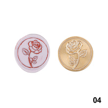 Load image into Gallery viewer, Crown Rose Tree Pattern Wax Seal Stamps Dedicated Replace Copper Head Retro Wedding Invitations Postcard Envelope Sealing
