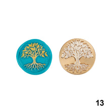 Load image into Gallery viewer, Crown Rose Tree Pattern Wax Seal Stamps Dedicated Replace Copper Head Retro Wedding Invitations Postcard Envelope Sealing
