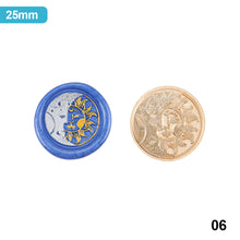 Load image into Gallery viewer, 21 Styles Universe Rose Plants Pattern Wax Seal Stamps Dedicated Replace Copper Head Retro Wedding Invitations Postcard Envelope Sealing
