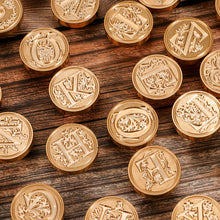 Load image into Gallery viewer, 26 Curlicue European Letter Seal Head Wax Seal Stamps Metal Head DIY Stamp Envelope Wedding Invitations Sealing
