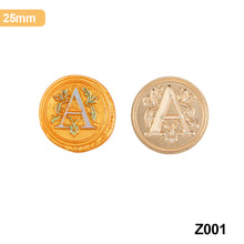 Load image into Gallery viewer, 26 Curlicue European Letter Seal Head Wax Seal Stamps Metal Head DIY Stamp Envelope Wedding Invitations Sealing
