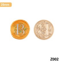 Load image into Gallery viewer, 26 Curlicue European Letter Seal Head Wax Seal Stamps Metal Head DIY Stamp Envelope Wedding Invitations Sealing
