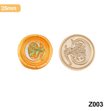 Load image into Gallery viewer, 26 Curlicue European Letter Seal Head Wax Seal Stamps Metal Head DIY Stamp Envelope Wedding Invitations Sealing
