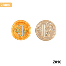 Load image into Gallery viewer, 26 Curlicue European Letter Seal Head Wax Seal Stamps Metal Head DIY Stamp Envelope Wedding Invitations Sealing
