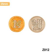 Load image into Gallery viewer, 26 Curlicue European Letter Seal Head Wax Seal Stamps Metal Head DIY Stamp Envelope Wedding Invitations Sealing
