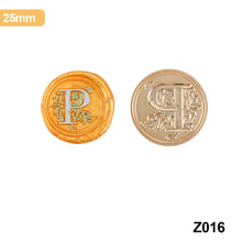 Load image into Gallery viewer, 26 Curlicue European Letter Seal Head Wax Seal Stamps Metal Head DIY Stamp Envelope Wedding Invitations Sealing
