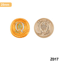 Load image into Gallery viewer, 26 Curlicue European Letter Seal Head Wax Seal Stamps Metal Head DIY Stamp Envelope Wedding Invitations Sealing
