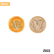 Load image into Gallery viewer, 26 Curlicue European Letter Seal Head Wax Seal Stamps Metal Head DIY Stamp Envelope Wedding Invitations Sealing
