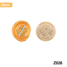 Load image into Gallery viewer, 26 Curlicue European Letter Seal Head Wax Seal Stamps Metal Head DIY Stamp Envelope Wedding Invitations Sealing
