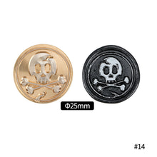 Load image into Gallery viewer, 25mm Happy Halloween Wax Seal Stamps Witch Broom Skull Bat Pumpkin Sealing Stamp head For Halloween Scrapbooking
