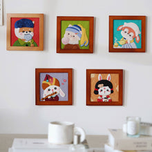 Load image into Gallery viewer, Non-Finished Lovely DIY Wool Felt Kit Famous Painting Handcraft Needle Felting Kit for Needle Material Pack for Kids Beginner Christmas Gift
