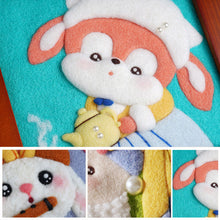Load image into Gallery viewer, Non-Finished Lovely DIY Wool Felt Kit Famous Painting Handcraft Needle Felting Kit for Needle Material Pack for Kids Beginner Christmas Gift
