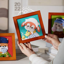 Load image into Gallery viewer, Non-Finished Lovely DIY Wool Felt Kit Famous Painting Handcraft Needle Felting Kit for Needle Material Pack for Kids Beginner Christmas Gift

