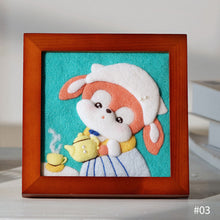 Load image into Gallery viewer, Non-Finished Lovely DIY Wool Felt Kit Famous Painting Handcraft Needle Felting Kit for Needle Material Pack for Kids Beginner Christmas Gift
