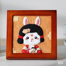 Load image into Gallery viewer, Non-Finished Lovely DIY Wool Felt Kit Famous Painting Handcraft Needle Felting Kit for Needle Material Pack for Kids Beginner Christmas Gift
