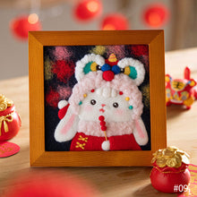 Load image into Gallery viewer, Non-Finished Lovely DIY Wool Felt Kit Famous Painting Handcraft Needle Felting Kit for Needle Material Pack for Kids Beginner Christmas Gift
