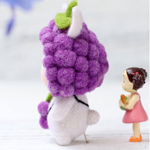 Load image into Gallery viewer, Non-Finished Lovely DIY Wool Felt Kit Rabbit Doll Handcraft Needle Felting Kit for Needle Material Pack for Kids Beginner Christmas Gift
