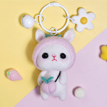 Load image into Gallery viewer, Non-Finished Lovely DIY Wool Felt Keychain Accessrioes for Needle Material Pack for Kids Beginner Valentine's Day Gifts
