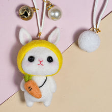 Load image into Gallery viewer, Non-Finished Lovely DIY Wool Felt Keychain Accessrioes for Needle Material Pack for Kids Beginner Valentine's Day Gifts
