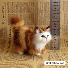 Load image into Gallery viewer, Simulation Mini Cat Rabbit Fox Owl Fur Model Plush Cats Children Birthday Gifts Imitation Animal Doll Home Decor

