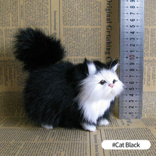 Load image into Gallery viewer, Simulation Mini Cat Rabbit Fox Owl Fur Model Plush Cats Children Birthday Gifts Imitation Animal Doll Home Decor
