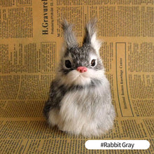 Load image into Gallery viewer, Simulation Mini Cat Rabbit Fox Owl Fur Model Plush Cats Children Birthday Gifts Imitation Animal Doll Home Decor

