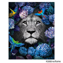 Load image into Gallery viewer, 40*50cm DIY Animal Oil Painting By Numbers Painting Framed Canvas Painting Digital Painting Drawing Practice Birthday Gift Home Bedroom Wall Decoration
